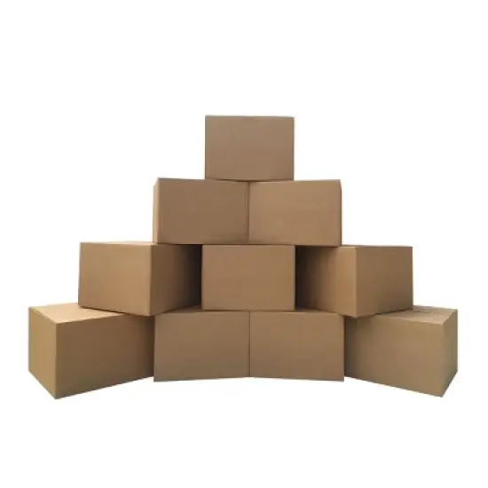 UBMOVE Pack of 10 Extra Large Corrugated Moving Boxes 23" x 23" x 16" image {1}