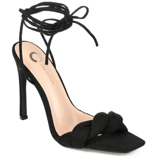 Journee Collection Womens Edelie Tru Comfort Foam Open Toe High Stiletto Pumps image {9}