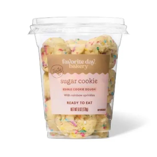 Sugar Cookie Edible Cookie Dough with Rainbow Sprinkles - 6oz - Favorite Day&trade; image {3}
