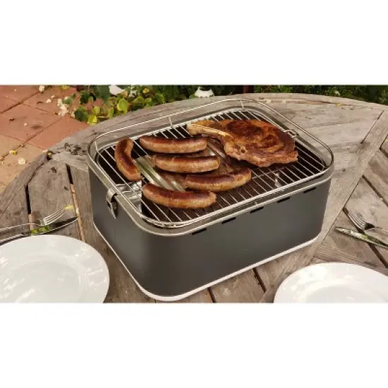 BBQ Dragon Zephyr BBQD550 Rectangle Grill: Portable Hibachi-Style, No Assembly, Steel Grates image {5}