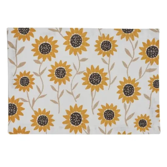 Split P Sunflower Print Placemat Set of 4 image {6}