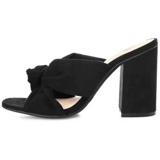 Journee Collection Womens Tabithea Tru Comfort Foam Open Square Toe Block Heel Sandals image {1}