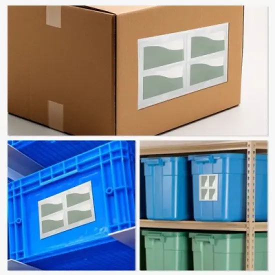 Horizontal Label Holder 5.91"x3.94" Clear 20 Pcs image {5}