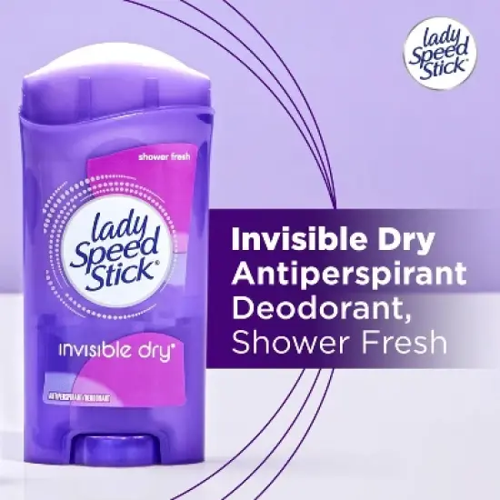 Lady Speed Stick Invisible Dry Solid Antiperspirant & Deodorant - Shower Fresh - 2.3oz/2pk image {4}