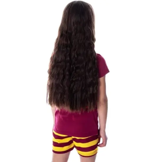 Harry Potter Girls' Hogwarts Castle Shirt and Shorts Pajama Set - All 4 Houses image {1}