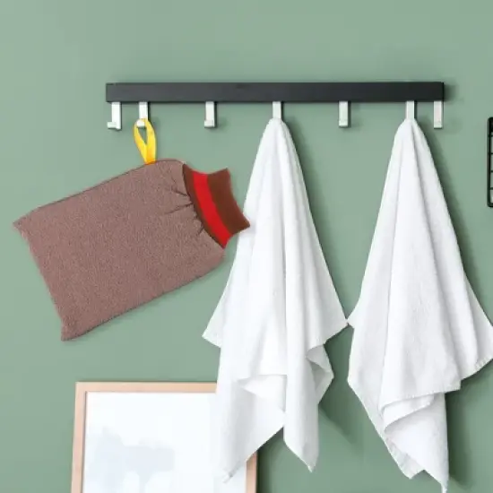 Unique Bargains Bath Shower Gloves Body Scrubber 9.25"x5.71" 1 Pc image {4}