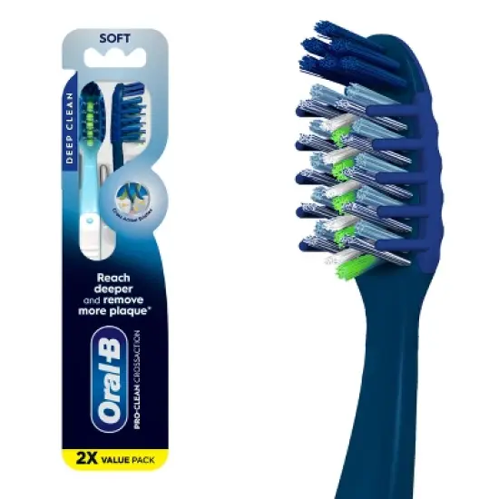 Oral-B Cross Action All In One Manual Toothbrush, Soft image {10}