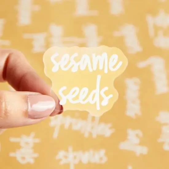 Talented Kitchen 375 Pantry Labels for Food Containers, Preprinted Clear Kitchen Food Labels for Organizing, White Script Stickers, Water Resistant image {5}