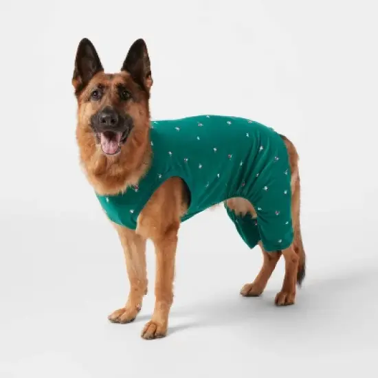 Polar Bear Print Jersey Holiday Matching Family Dog and Cat Pajamas - Wondershop&trade; Green image {6}