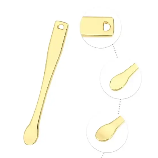 Unique Bargains Eye Cream Massage Sticks Beauty Scoop Makeup Spatula Mini Spoon for Facial Cosmetic Face Cream 2.36"x0.28" 4 Pcs image {2}