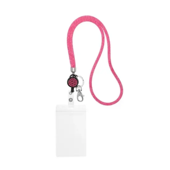 Unique Bargains Crystal ID Card Bling Keychain Lanyards with Metal Clasps image {9}