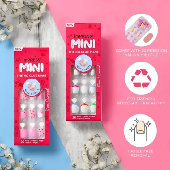 imPRESS Press-On Manicure Mini Kids' Nail Artist Kit - 31ct image {5}
