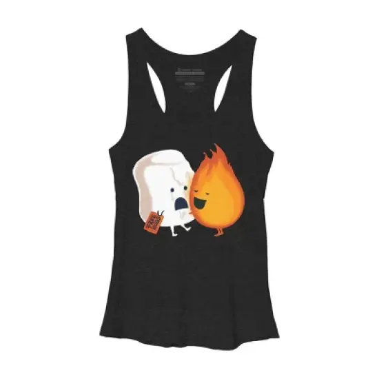 Women's Design By Humans Fire Hug By radiomode Racerback Tank Top image {3}