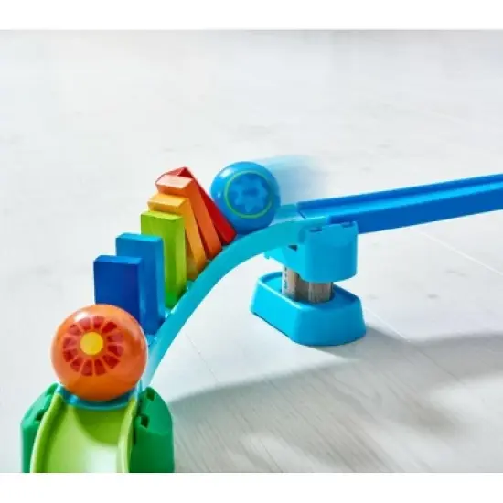 HABA Kulllerbu Kringel Domino Playset - 33 Piece Ball Track Starter Set image {7}