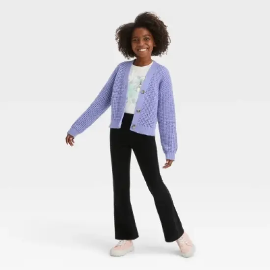 Girls' Button-Front Short Layering Cardigan - Cat & Jack&trade; image {2}