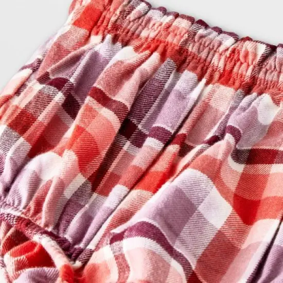 Baby Girls' Ruffle Plaid Top & Bottom Set - Cat & Jack&trade; Orange image {3}