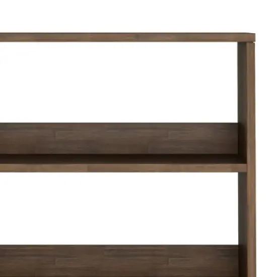 63.8" Saylor Tall Bookcase Rustic Natural Aged Brown - WyndenHall image {8}