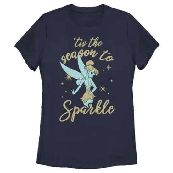 Women's Disney Peter Pan Tinker Bell 'Tis the Season to Sparkle T-Shirt image {3}