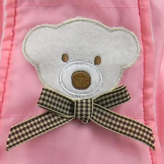 Sophia&rsquo;s Polar Bear Bunting Snowsuit Sack for 15" Dolls, Pink image {3}