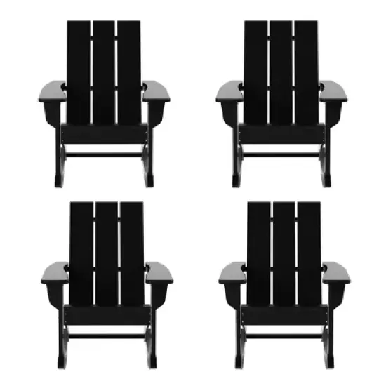 WestinTrends  Modern Adirondack Outdoor Rocking Chair (Set of 4) image {10}