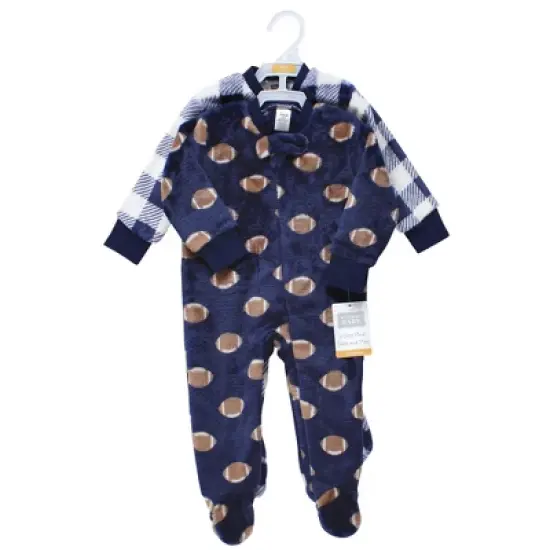 Hudson Baby Infant Boy Plush Sleep and Play, Football image {1}