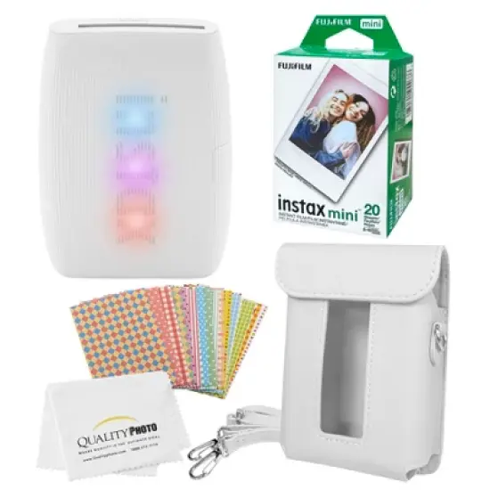FUJIFILM Instax Mini Link 3 Smartphone Printer with, 20 Fujifilm Mini Films, Printer Case, Decorative Stickers and a Quality Photo Micro Cloth image {6}