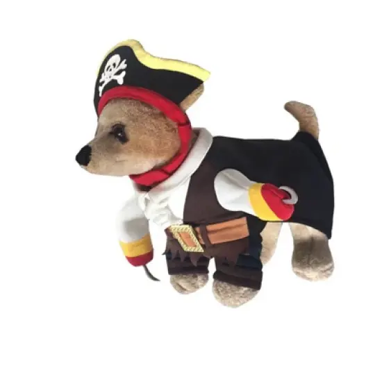 Pet Life 'Captain Snuggles' Pirate Uniform Dog Costume image {2}
