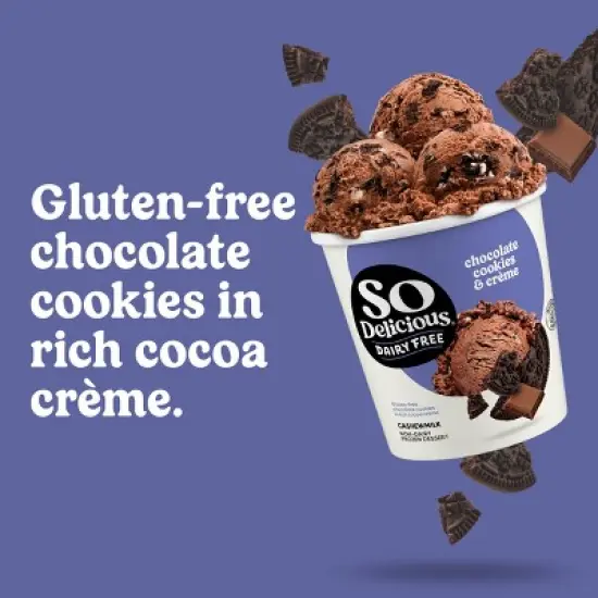 So Delicious Chocolate Cookies 'N' Cream Cashew Milk Non-Dairy Frozen Dessert - 1pt image {2}