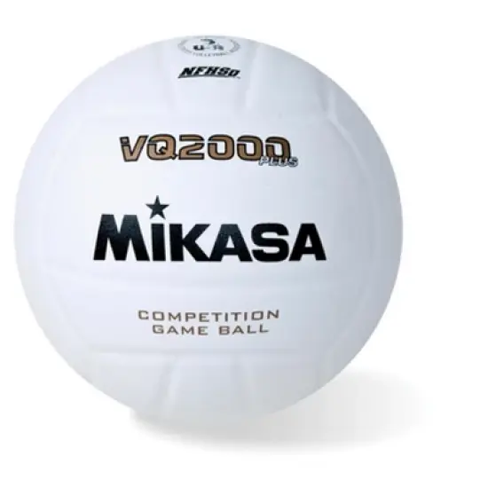 Mikasa VQ2000 Plus NFHS Volleyball, Size 5, White image {1}