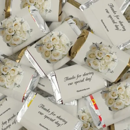 Floral Wedding Candy Party Favors Hershey's Miniatures Chocolate image {3}