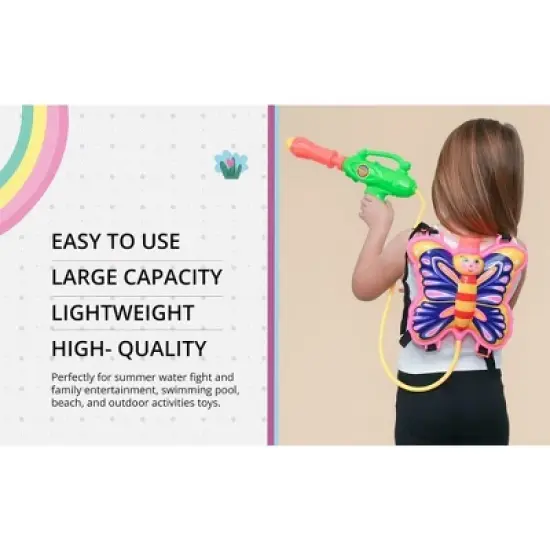 Toyrifik Water Blaster Backpack - Butterfly image {5}