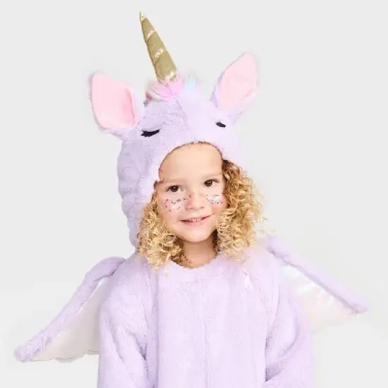 Toddler Unicorn Halloween Costume Jumpsuit - Hyde and EEK! Boutique&trade; Purple image {2}