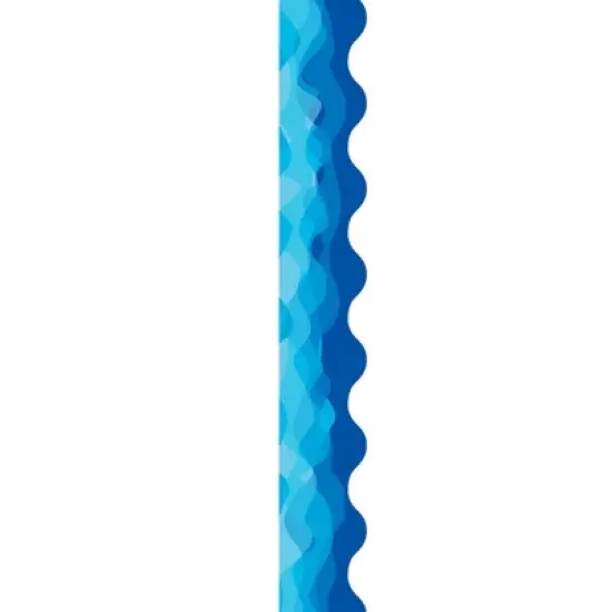 Creative Teaching Press&reg; Waves Of Blue Wavy EZ Border, 48 Feet Per Pack, 3 Packs image {2}