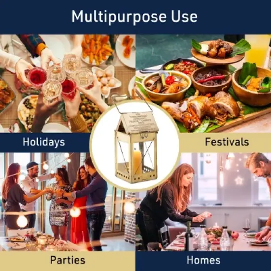 Kings County Tools Folding Lantern with 3 Candles image {4}