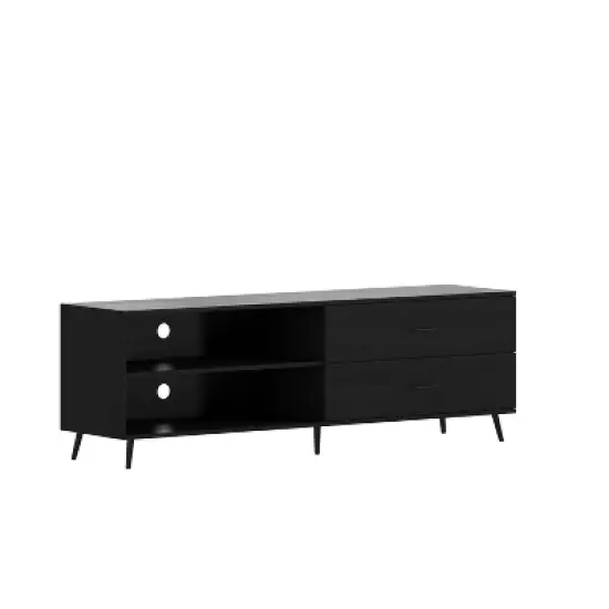 65" June Mid-Century Modern TV Stand for TVs up to 65" with Adjustable Shelf Black - Taylor & Logan image {3}