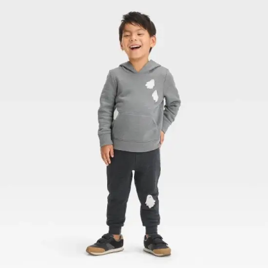 Toddler Boys' Halloween Hooded Top and Jogger Pants Set - Cat & Jack&trade; Gray image {3}