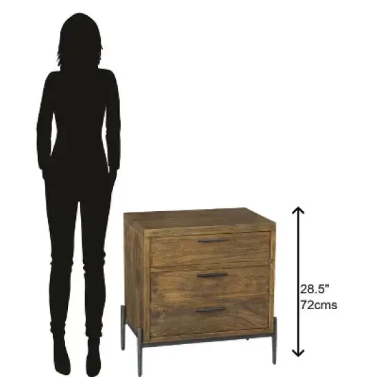 Hekman 23763 Hekman Three Drawer Night Stand 2-3763 Bedford image {1}