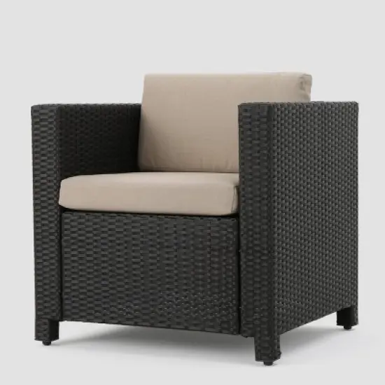 Puerta 9 Piece Wicker Seating Set -Brown/Beige - Christopher Knight Home image {4}