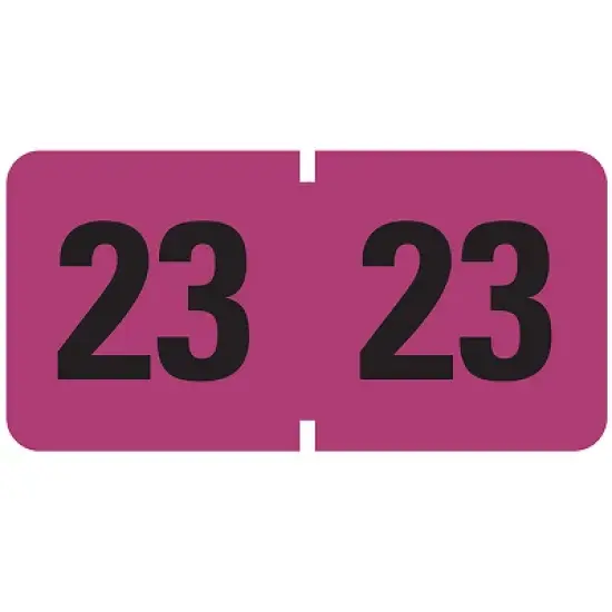 Smead ETYJ Color-Coded Year Label, 2023, Label Roll, Purple, 500 per Roll (68323) image {1}