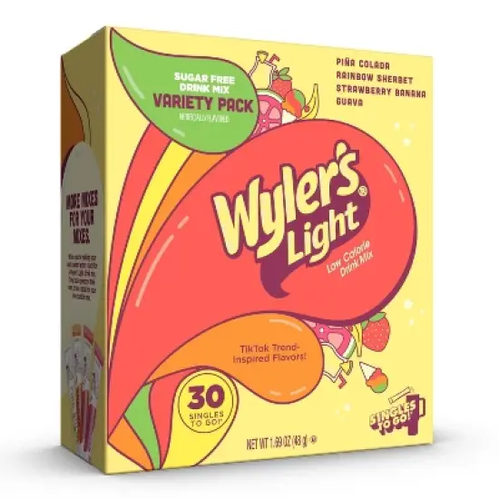Wyler's Light Watertok Island Variety Sugar Free Drink Mix - 30ct image {7}
