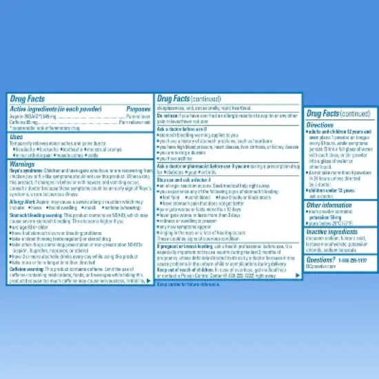 BC Aspirin Fast Pain Relief Powder Packets, 24 Ct image {1}