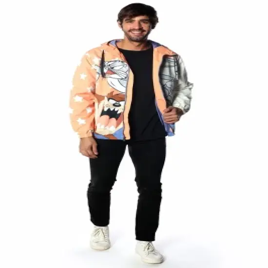 Members Only Men's Big Bugs Looney Tunes Windbreaker Jacket image {4}