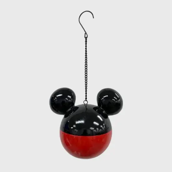 Disney 7" Mickey Mouse Hanging Resin Birdhouse: Weather-Resistant, No Assembly Required image {2}