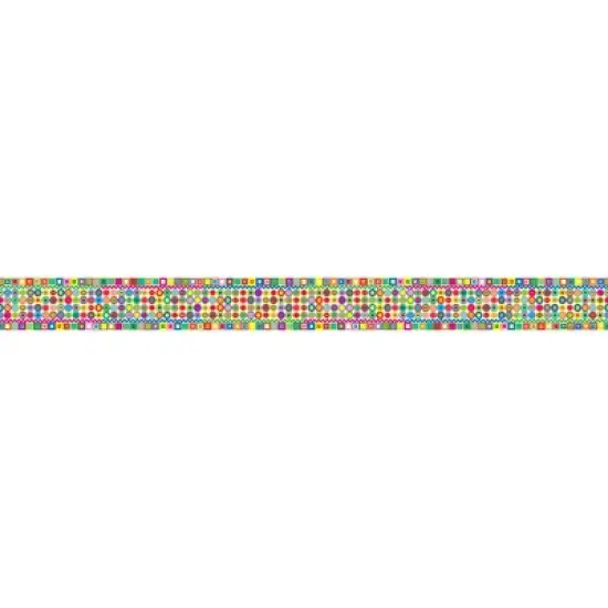 2pk Retro Double-Sided Classroom Borders - Barker Creek: Multicolored Bulletin Board Borders, 24 Pieces, 35" x 3" image {3}