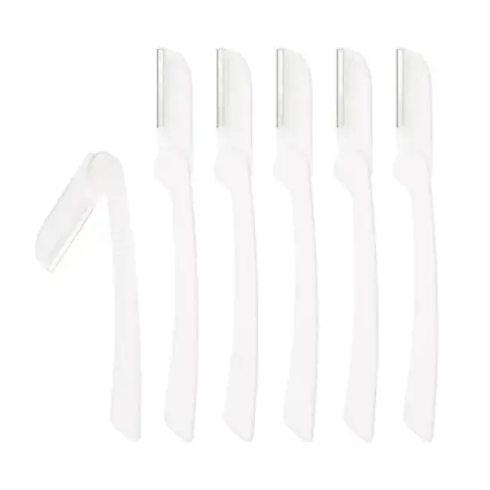 Unique Bargains Stainless Steel Eyebrow Razor 6 Pcs image {8}