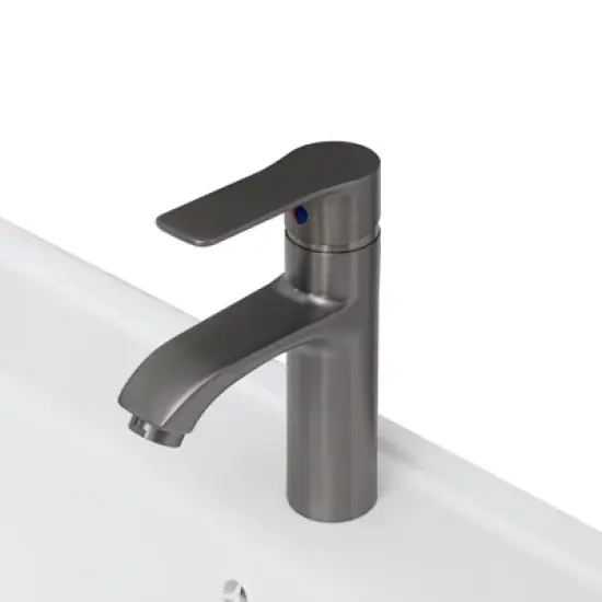 GDFStudio York Indoor/Outdoor Freestanding Magnesium Oxide Bathroom Vanity with Faucet and Ceramic Sink image {7}