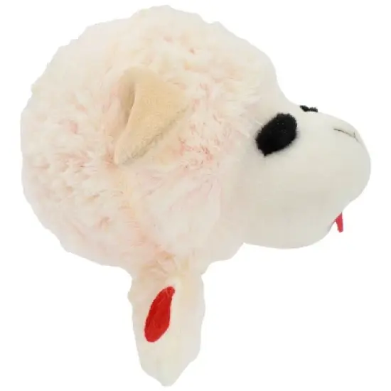 Multipet 5" Lamb Chop Knobby Noggins Dog Interactive Plush Toy image {3}