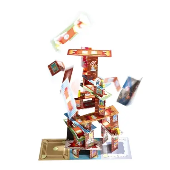 HABA Rhino Hero Super Battle - A Turbulent 3D Stacking Game Fun for All Ages (Made in Germany) image {3}