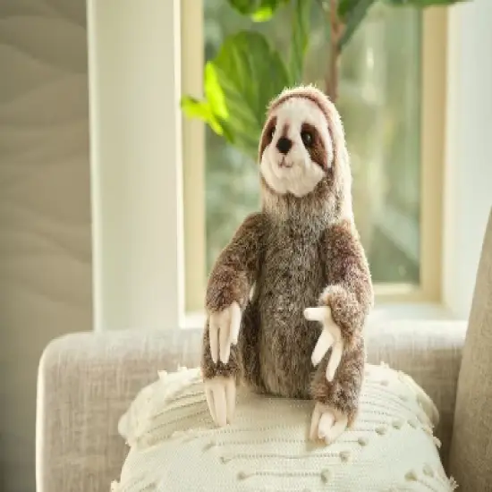 Bearington Simon Plush Three Toed Sloth Stuffed Animal, 10 inches image {1}