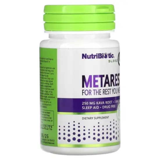 NutriBiotic Sleep, MetaRest, 60 Capsules image {3}